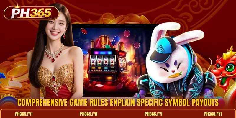 Comprehensive game rules explain specific symbol payouts Comprehensive game rules explain specific symbol payouts