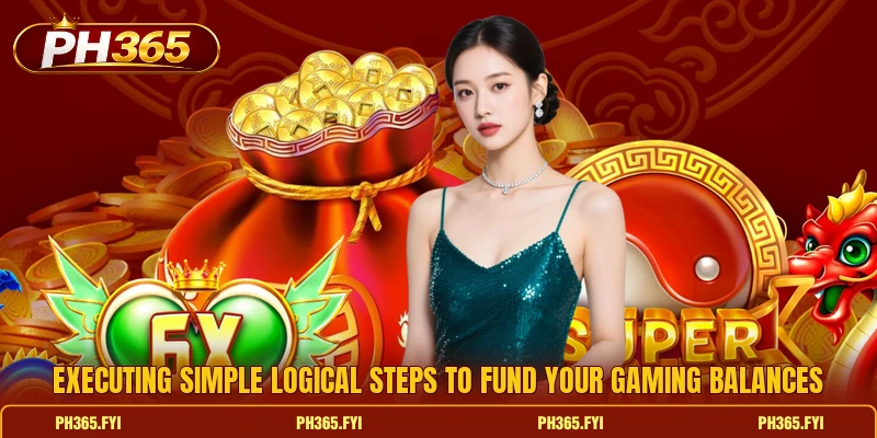 Executing simple logical steps to fund your gaming balances