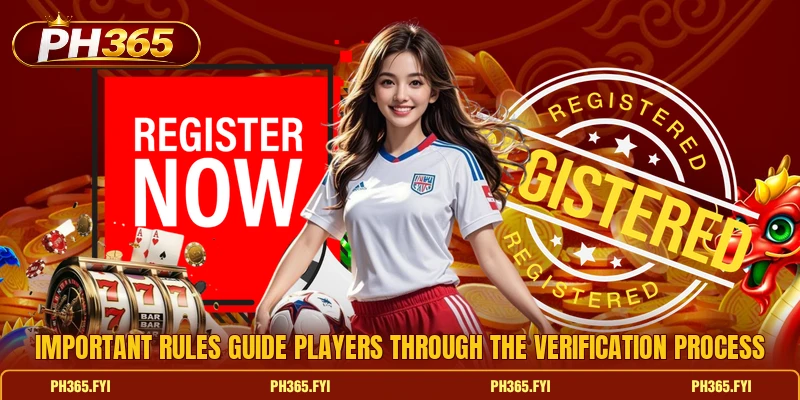 Important rules guide players through the verification process Important rules guide players through the verification process