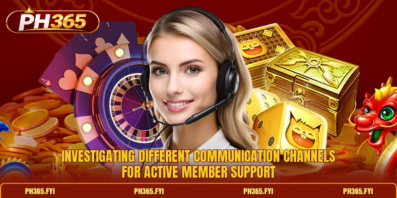 Investigating different communication channels for active member support