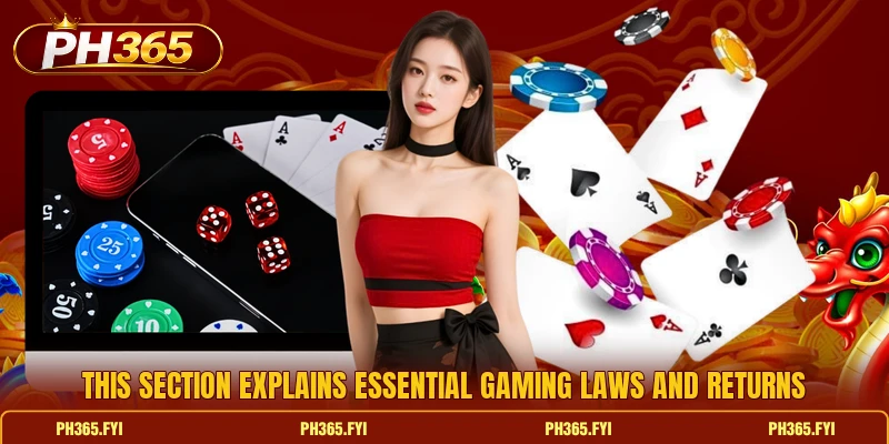 This section explains essential gaming laws and returns This section explains essential gaming laws and returns